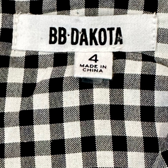BB Dakota Ruffle Gingham Dress Sz. 4 - Picture 9 of 10